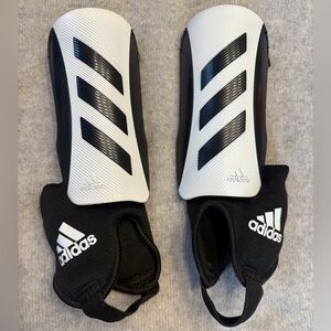 Adidas Black and White Tiro Match Shin Guards